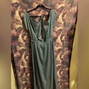 Light blue off the shoulder dress